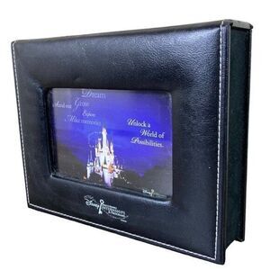 Disney Parks Resorts Photo Keepsake Box Jewelry Unisex Trinket World Magic Black